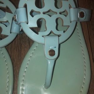 Tory Burch Shoes - Tory Burch Turquoise Millers Sandals Size 8 VGUC Tory Burch Shoes - Tory Burch Turquoise Millers Sandals Size 8 VGUC